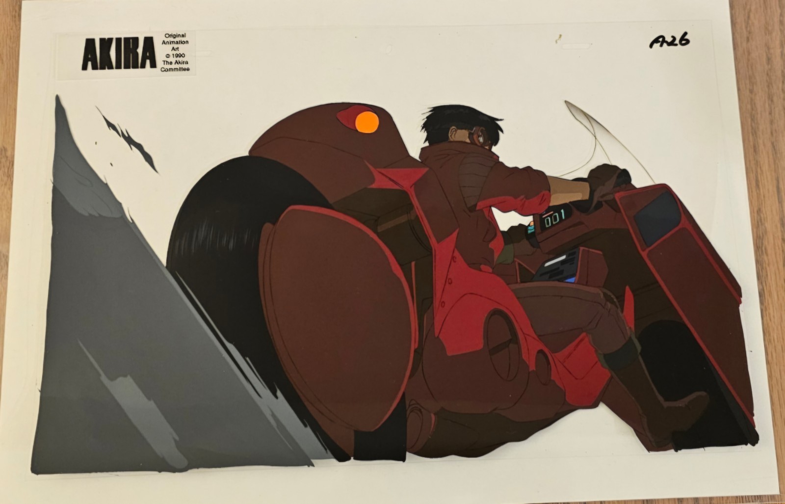 Katsuhiro Ôtomo Akira Anime 1988 Original Production Cel Of Kaneda On Bike Katsuhiro Ôtomo Akira Anime 1988 Original Production Cel Of Kaneda On Bike
