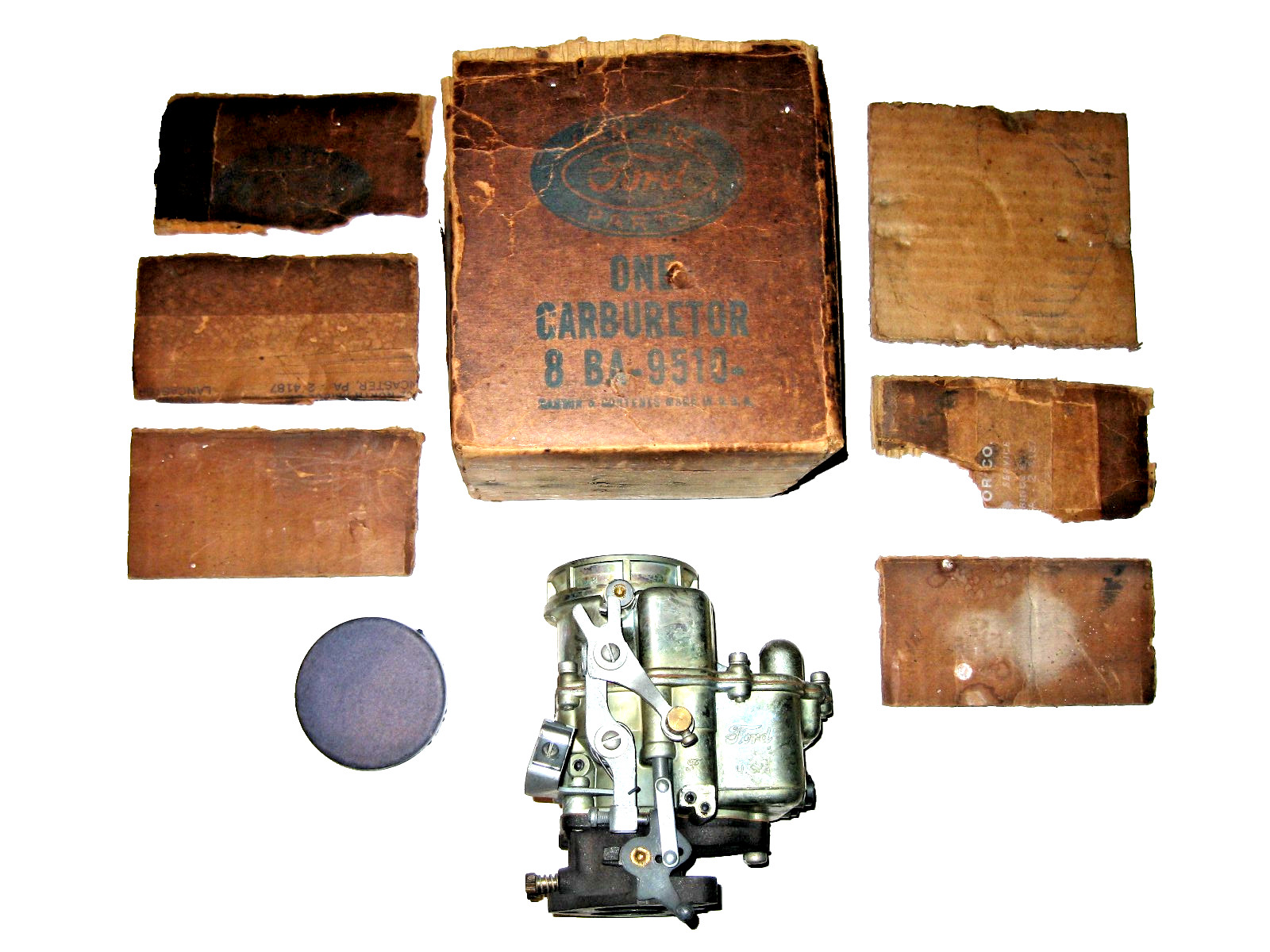 ORIG FORD FACTORY Issued New Old Stock (NOS) MODEL 8BA CARBURETOR 1938-1953 ORIG FORD FACTORY Issued New Old Stock (NOS) MODEL 8BA CARBURETOR 1938-1953