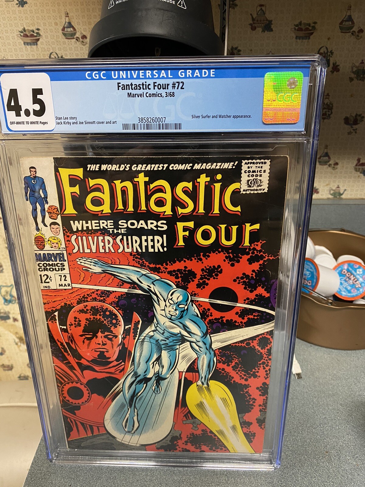 FANTASTIC FOUR #72 CGC 4.5 UNRESTORED..Where Soars The SILVER SURFER FANTASTIC FOUR #72 CGC 4.5 UNRESTORED..Where Soars The SILVER SURFER