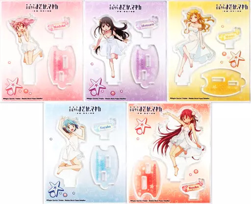 Puella Magi Madoka Magica Acrylic Stand Set of 5 Limited Edition Character Card Puella Magi Madoka Magica Acrylic Stand Set of 5 Limited Edition Character Card