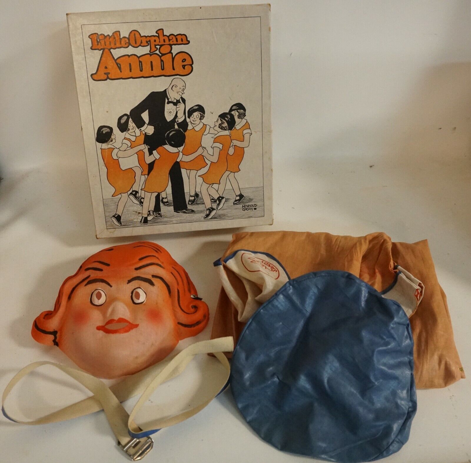 RARE 1930s Little Orphan Annie Costume Complete in Original Box No.500 #AF63