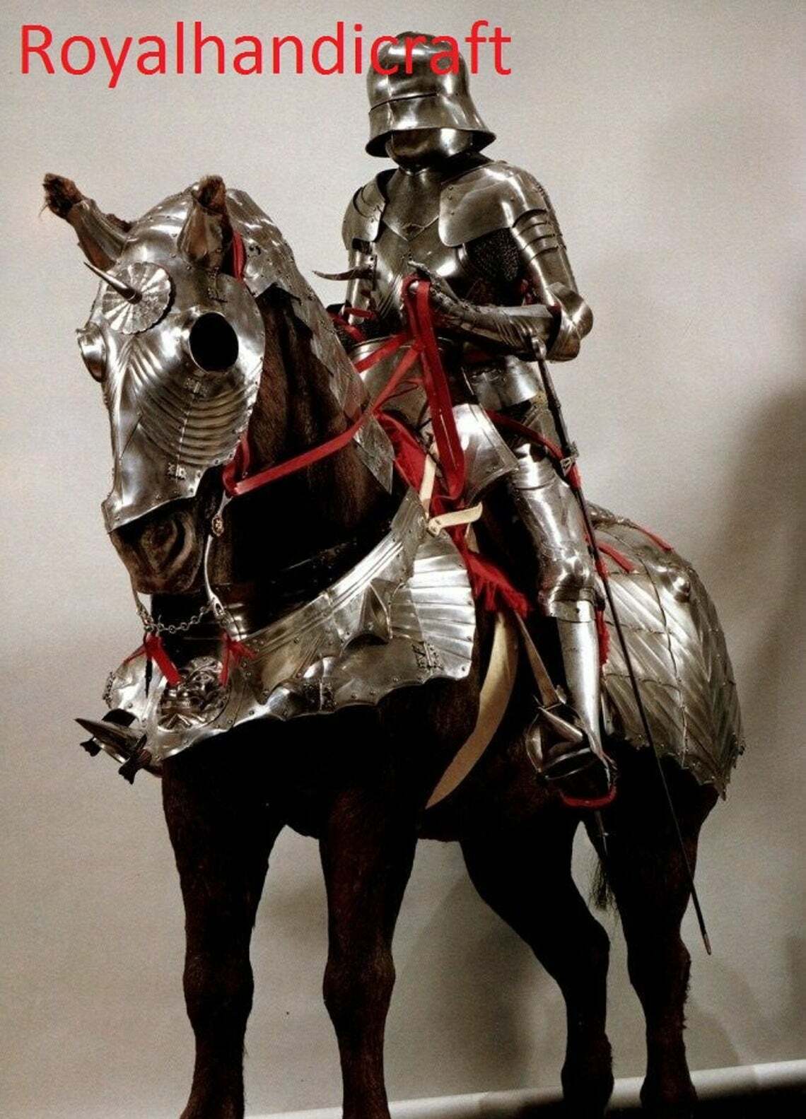 Medieval Horse Armor of 16th Century German Armor Suit Costume