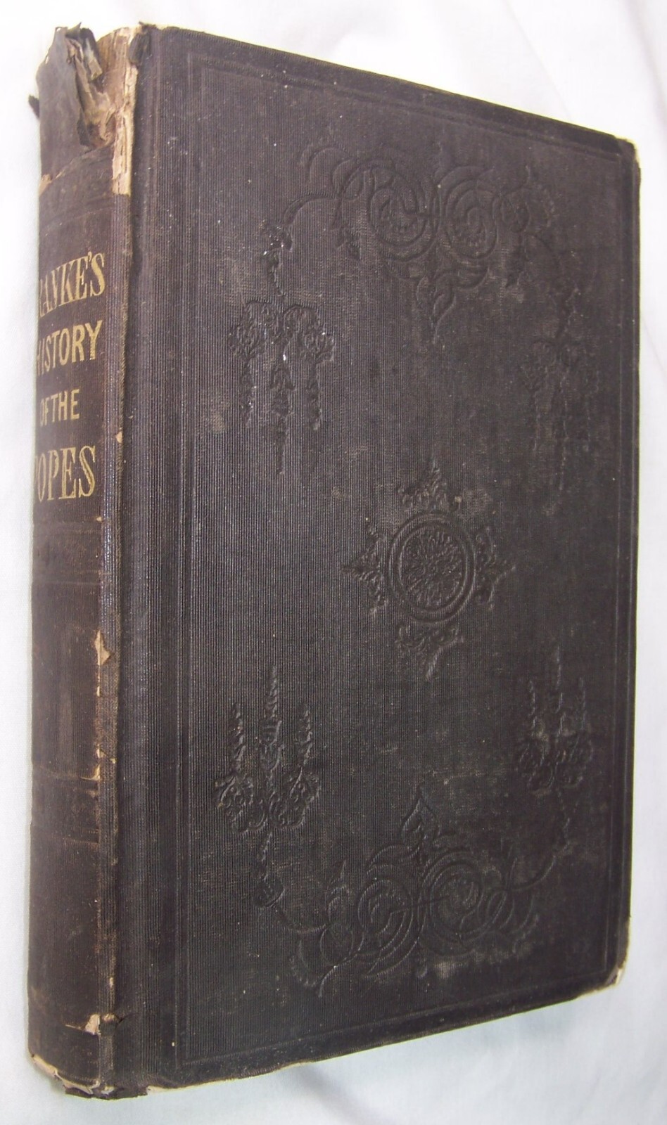 1845 ANTIQUE HISTORY POPES AND CATHOLIC CHURCH in 16C & 17C BOOK POPERY RANKE