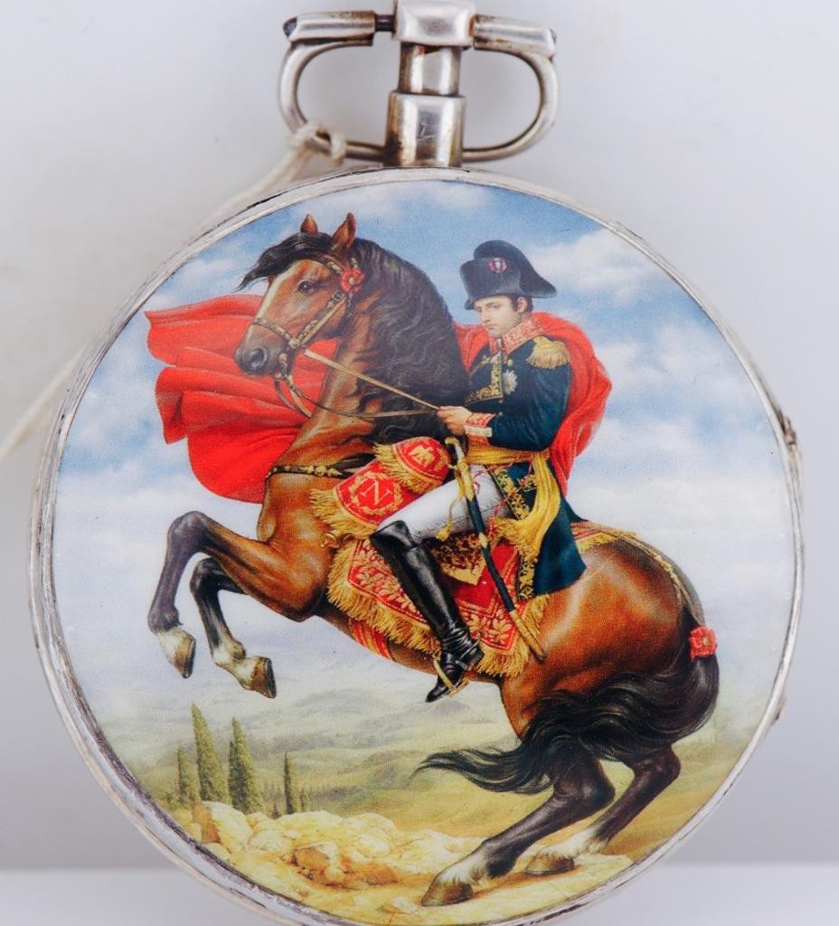 Antique Breguet à Paris Verge Fusee Silver Enamel Pocket Watch Napoleon I - 53mm Antique Breguet à Paris Verge Fusee Silver Enamel Pocket Watch Napoleon I - 53mm