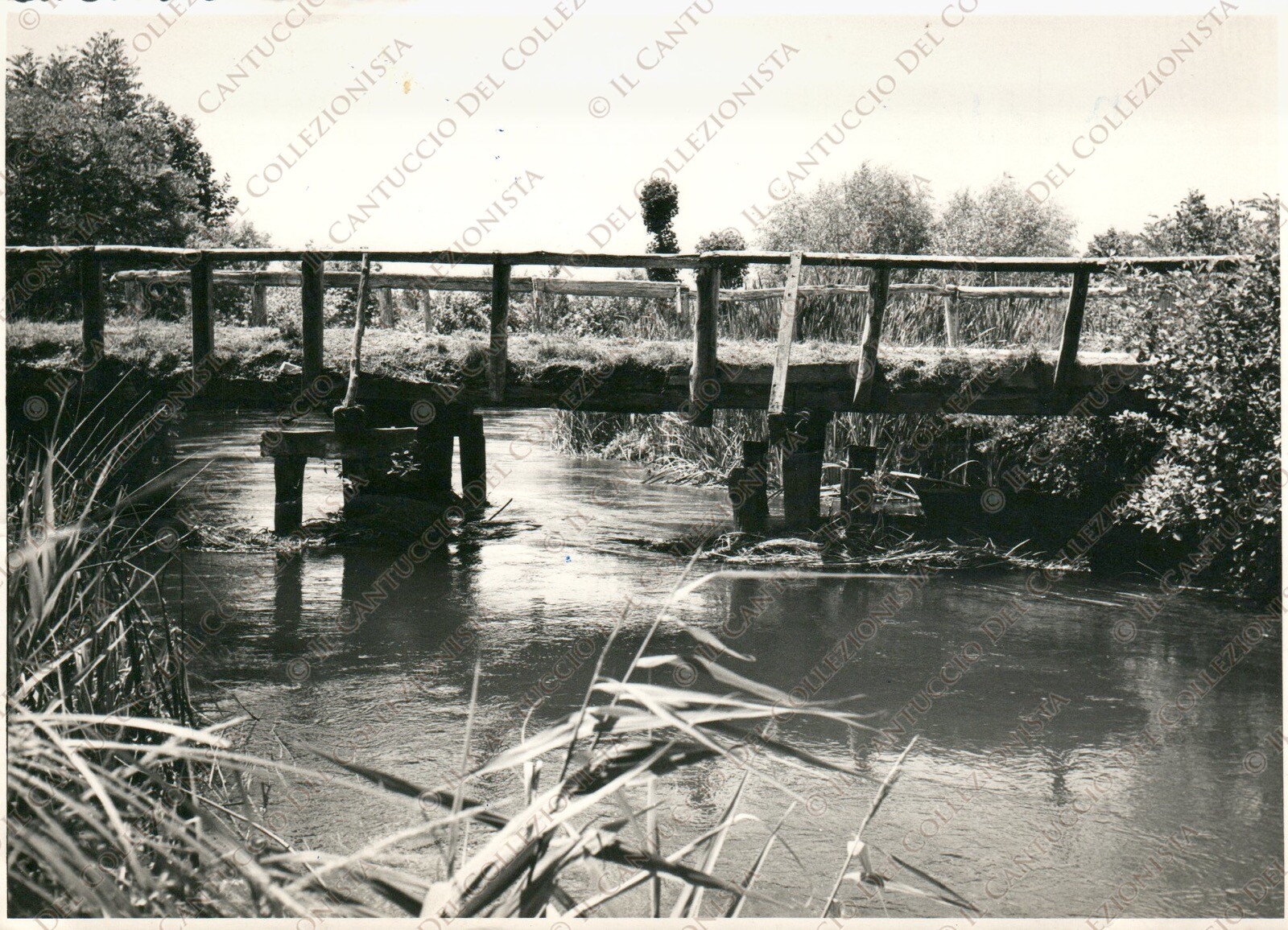 1958 PORPETTO Ponte Stali river Corno road Chiarisacco Udine Photography 1958 PORPETTO Ponte Stali river Corno road Chiarisacco Udine Photography