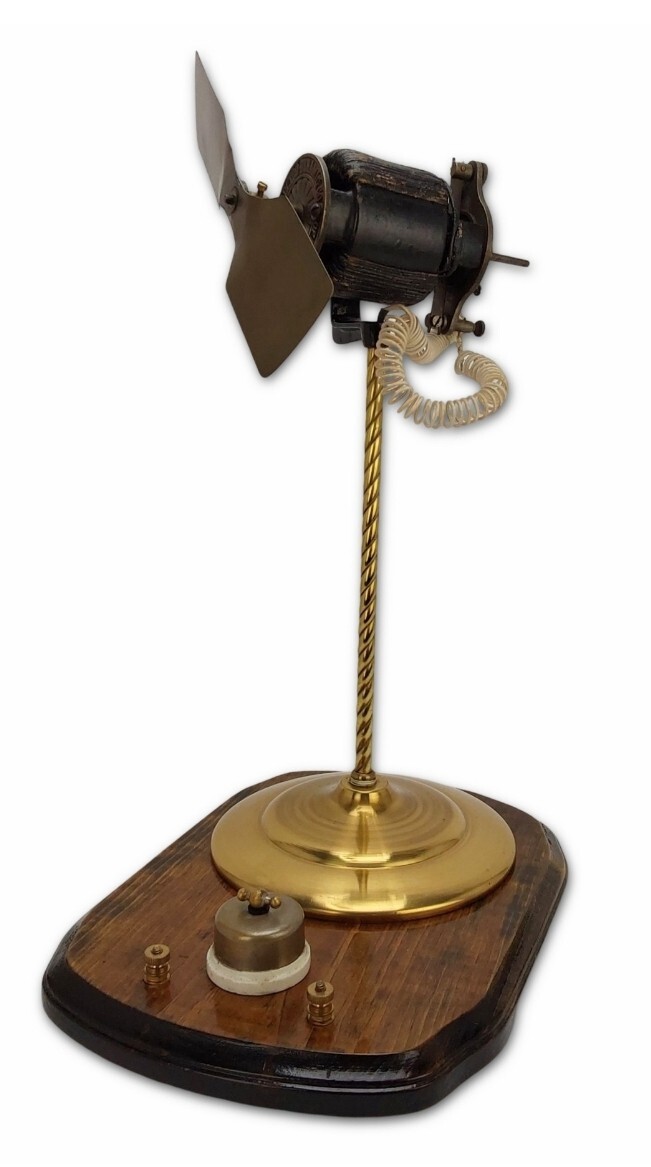 Rare Antique c 1880 Electro Dynamic Co. Brass Electric Fan Motor Bipolar Rare Antique c 1880 Electro Dynamic Co. Brass Electric Fan Motor Bipolar
