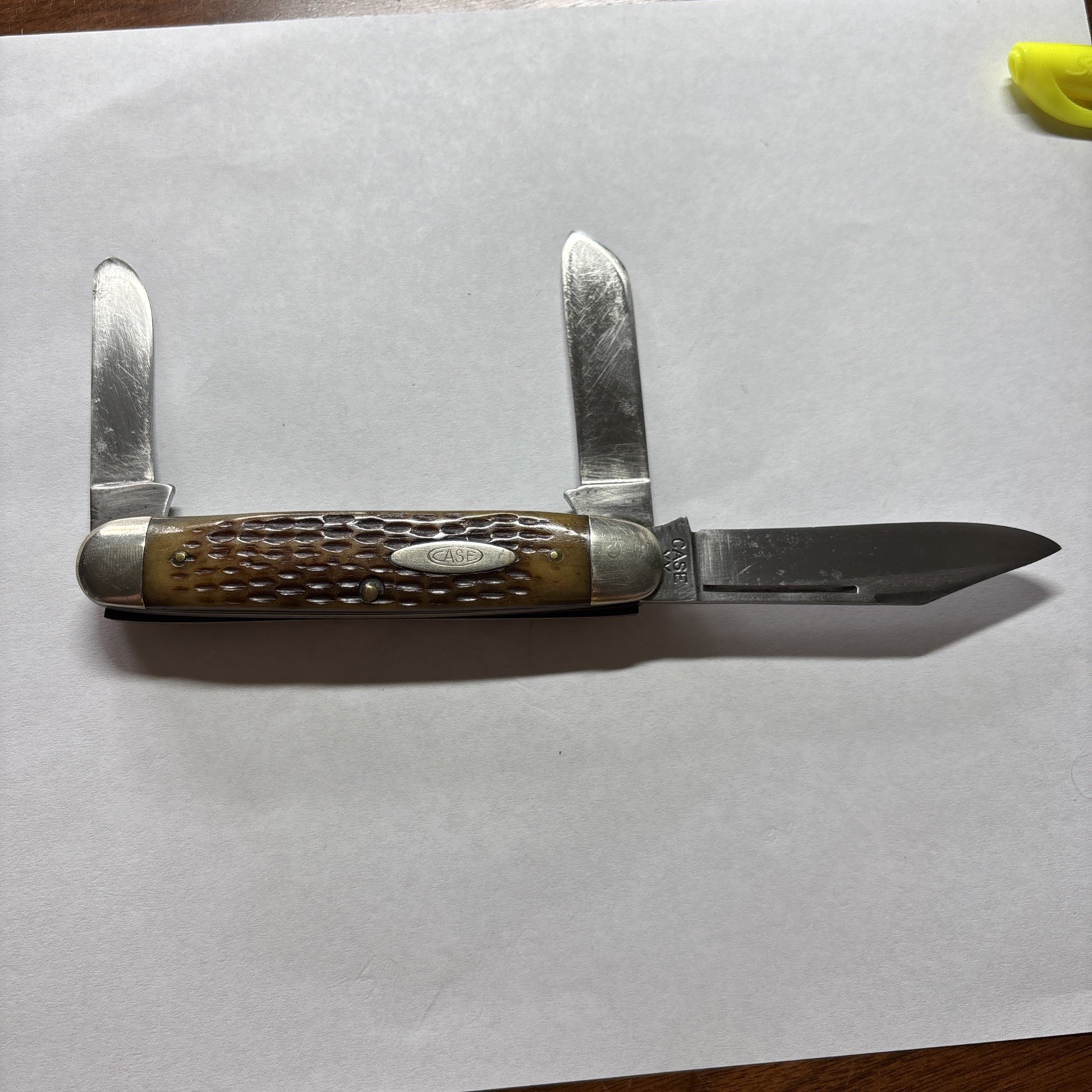 RARE Case XX 1940-1964 3 Blade Cigar Style Pocket Knife 6394 1/2 RARE Case XX 1940-1964 3 Blade Cigar Style Pocket Knife 6394 1/2