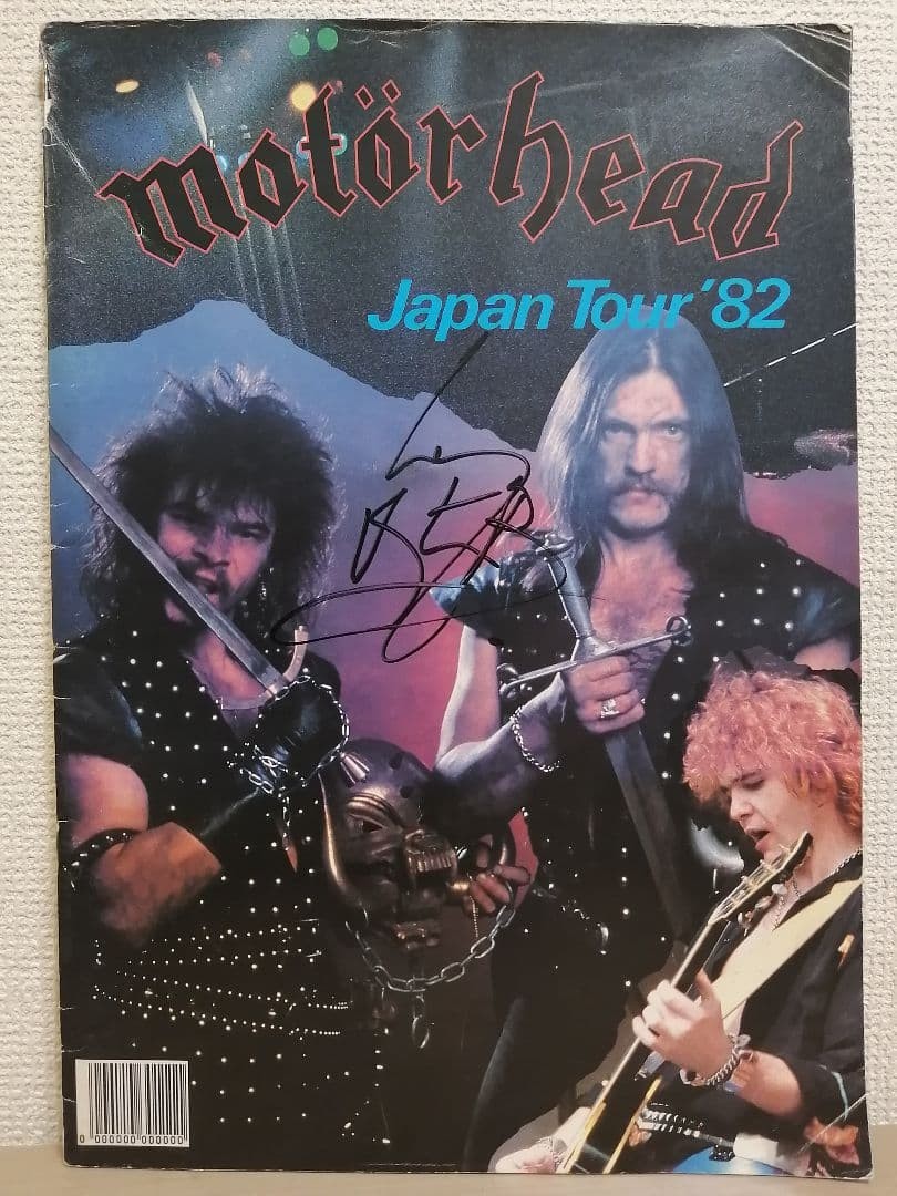 Ultra Rare Motorhead Lemmy Signed First Japan Tour Concert Pamphlet 1982 2601TK Ultra Rare Motorhead Lemmy Signed First Japan Tour Concert Pamphlet 1982 2601TK