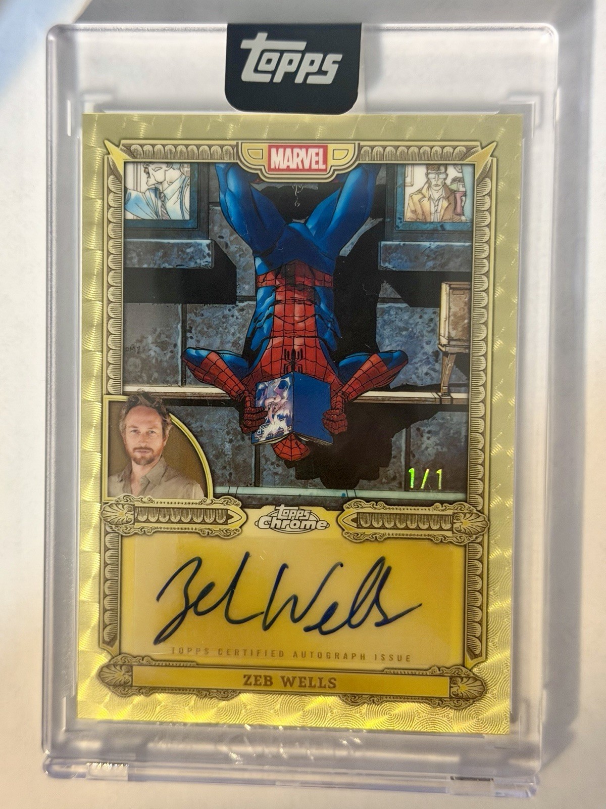 2026 Marvel Mint Chrome Auto SUPERFRACTOR 1/1 Spider-Man Zeb Wells/Camuncoli Art 2026 Marvel Mint Chrome Auto SUPERFRACTOR 1/1 Spider-Man Zeb Wells/Camuncoli Art