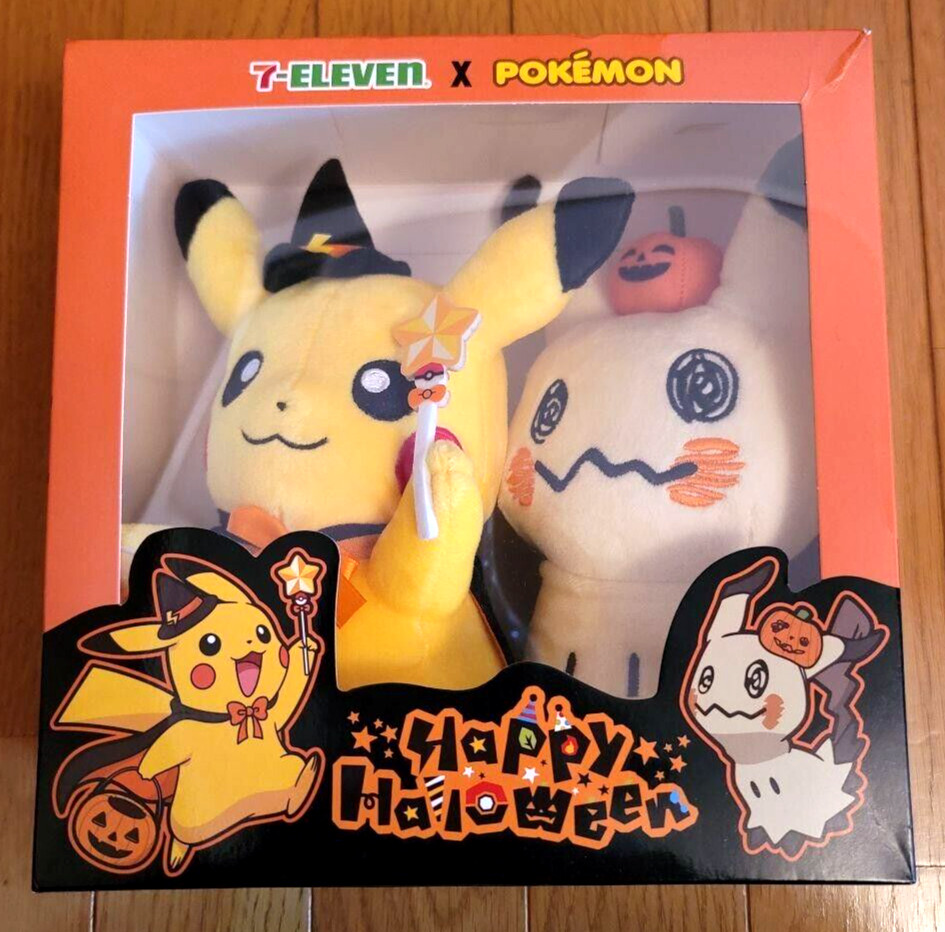 Pokemon Korea 7-Eleven Limited Pikachu Mimikyu Plush Halloween Rare New Pokemon Korea 7-Eleven Limited Pikachu Mimikyu Plush Halloween Rare New