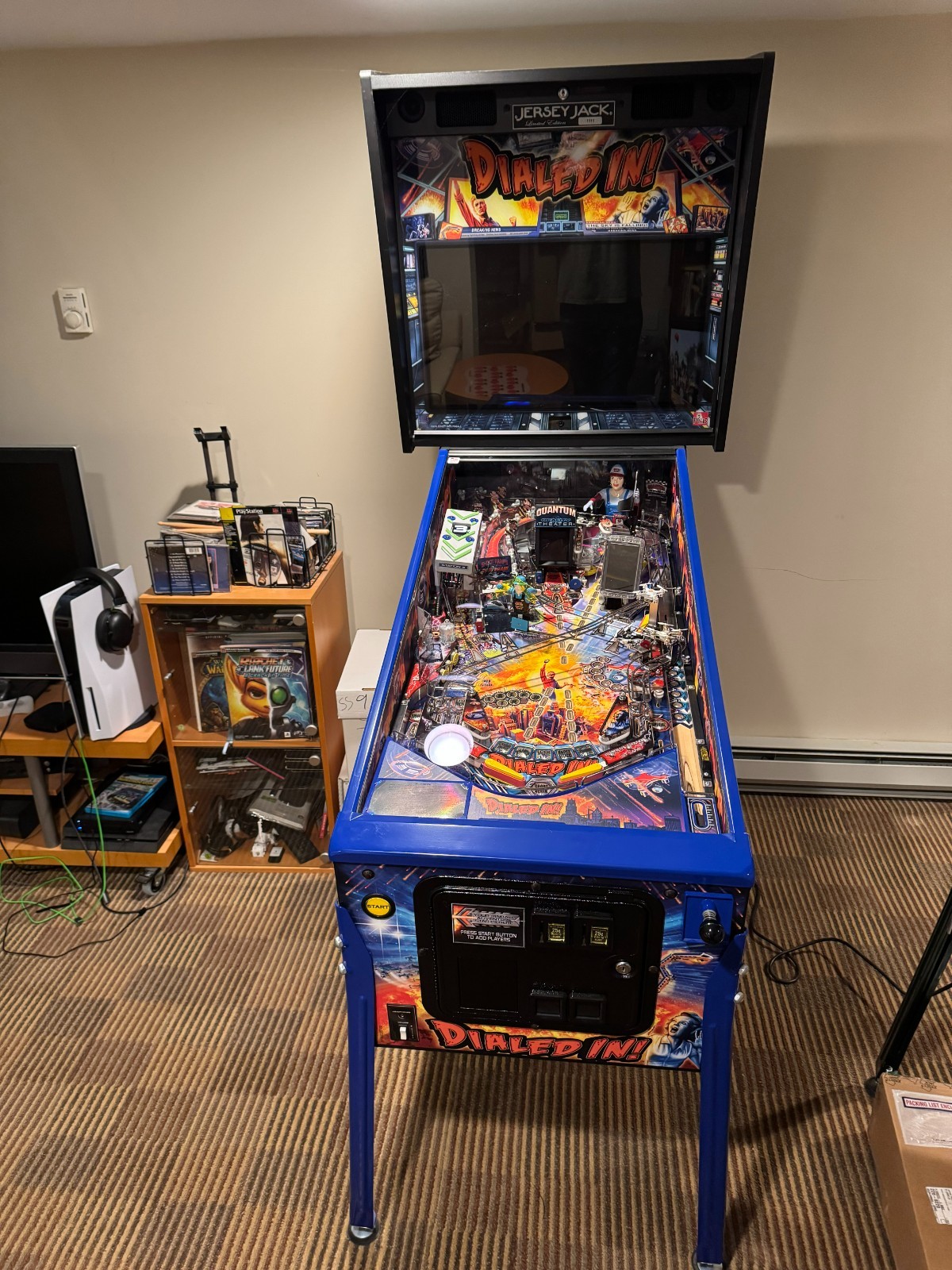 JERSEY JACK DIALED IN LE PINBALL MACHINE ARCADE GAME Home Use Only JERSEY JACK DIALED IN LE PINBALL MACHINE ARCADE GAME Home Use Only