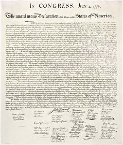 US Declaration of Independence 