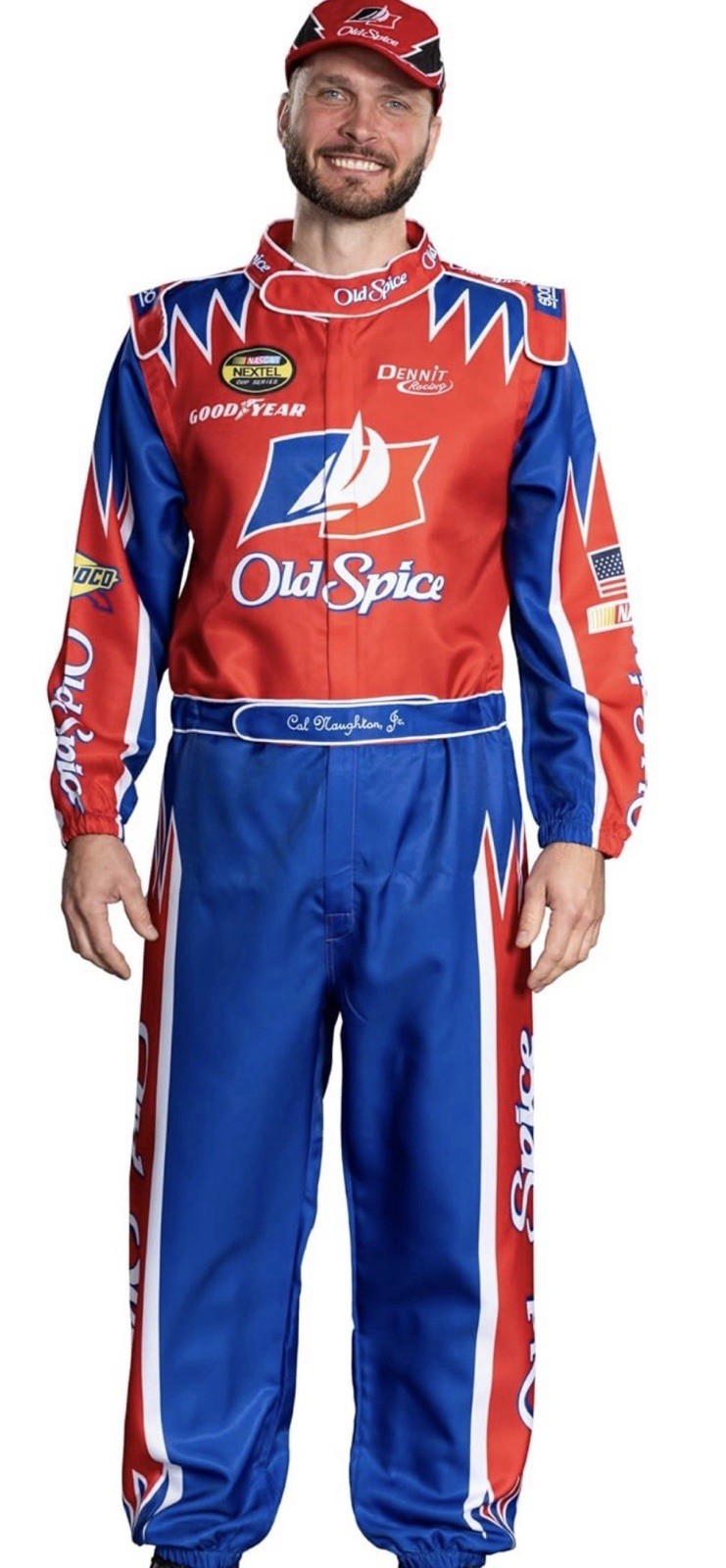 Cal Naughton Jr. Race Driver Movie Standard Jumpsuit Halloween Costume Cosplay Cal Naughton Jr. Race Driver Movie Standard Jumpsuit Halloween Costume Cosplay