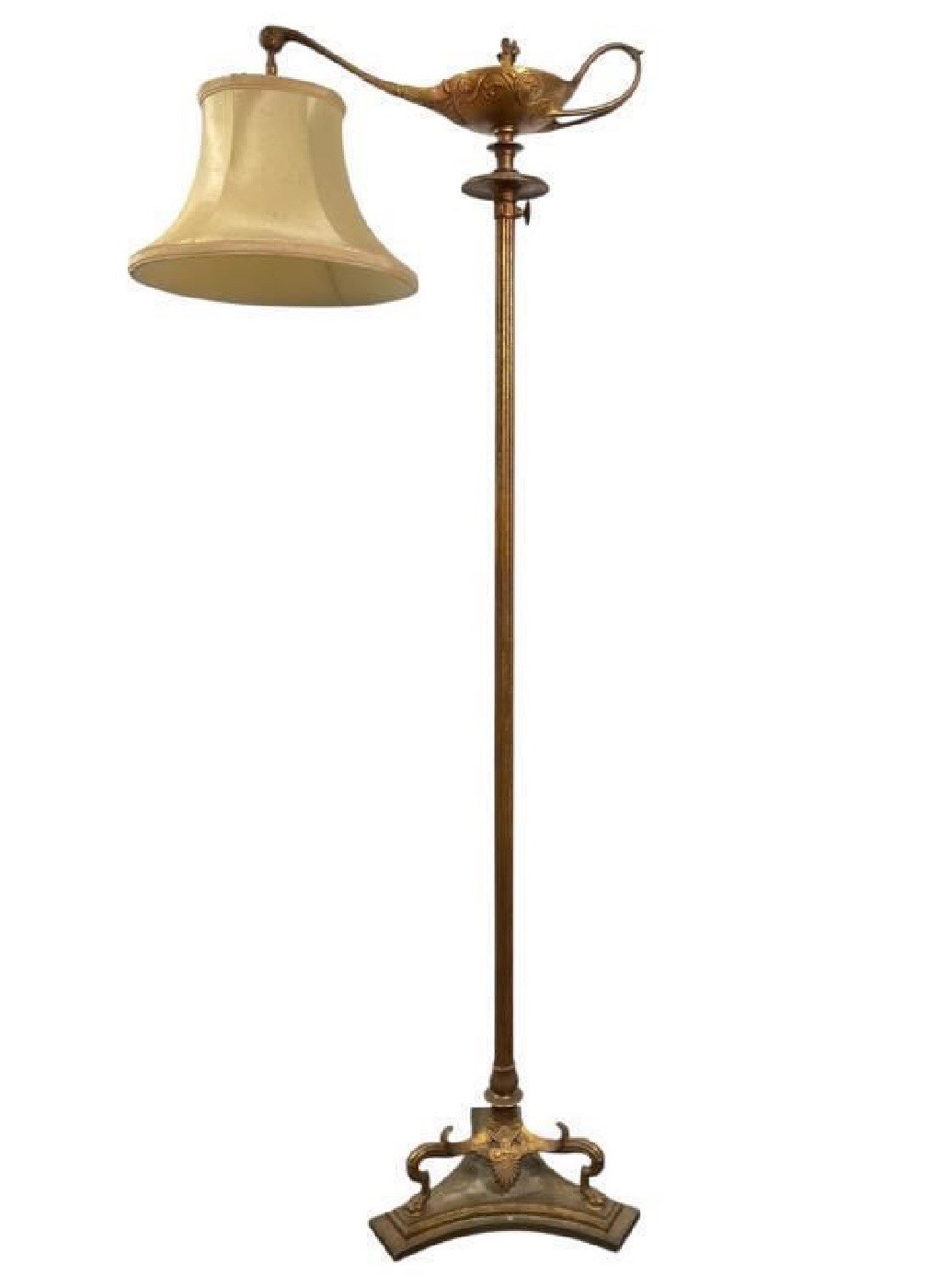 Original Antique Tiffany Studios New York Aladdin Bronze Floor Lamp Original Antique Tiffany Studios New York Aladdin Bronze Floor Lamp