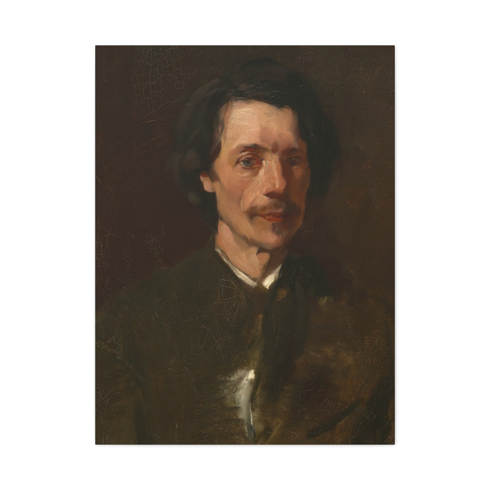 Frank Duveneck, born Covington, KY - Walter Shirlaw - ca. 1873 - Canvas Wall Art Frank Duveneck, born Covington, KY - Walter Shirlaw - ca. 1873 - Canvas Wall Art