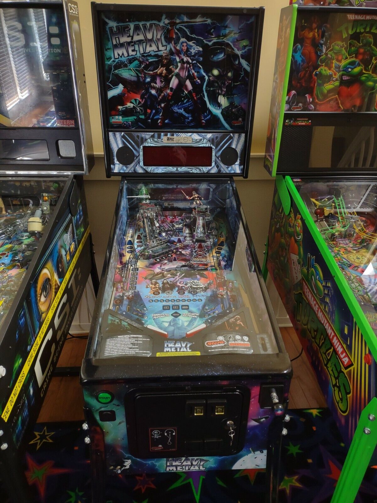 Heavy Metal Pinball Machine By Stern - Rare Game