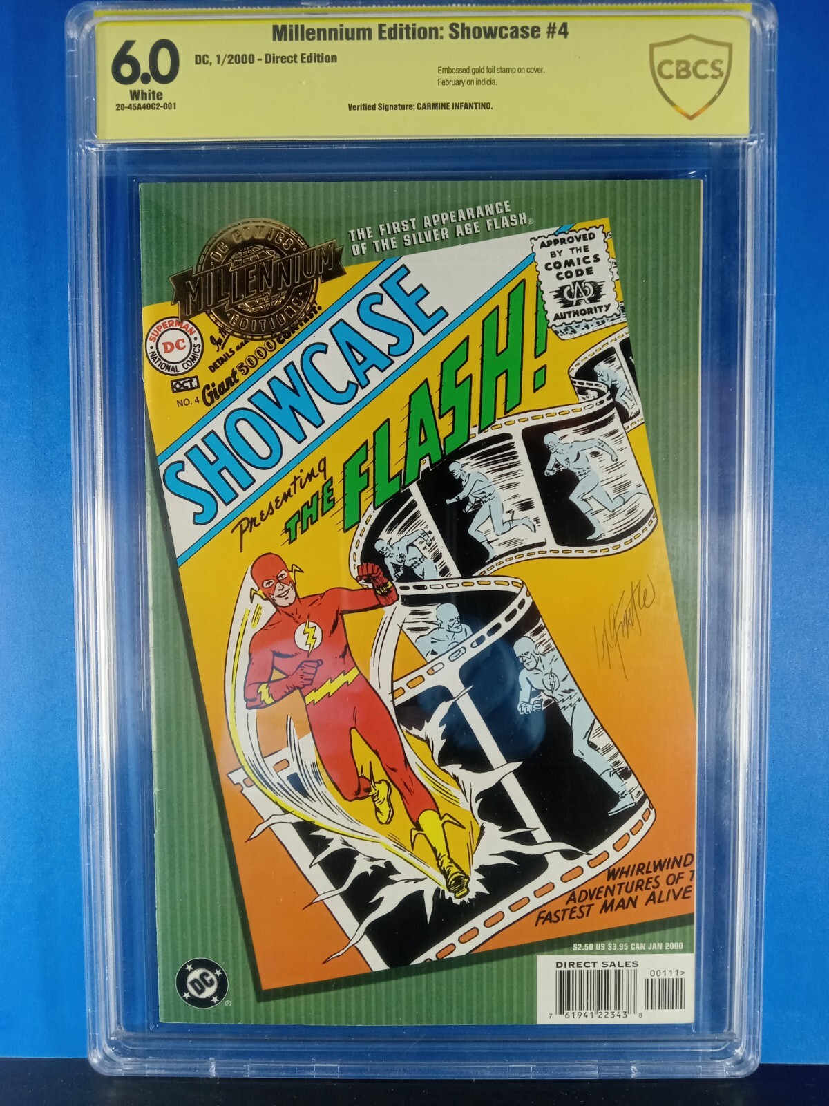 Show Case # 04 (Facsimile) CBCS 6.0 Yellow Label SIGNED Carmine Infantino 🚀🔑 Show Case # 04 (Facsimile) CBCS 6.0 Yellow Label SIGNED Carmine Infantino 🚀🔑