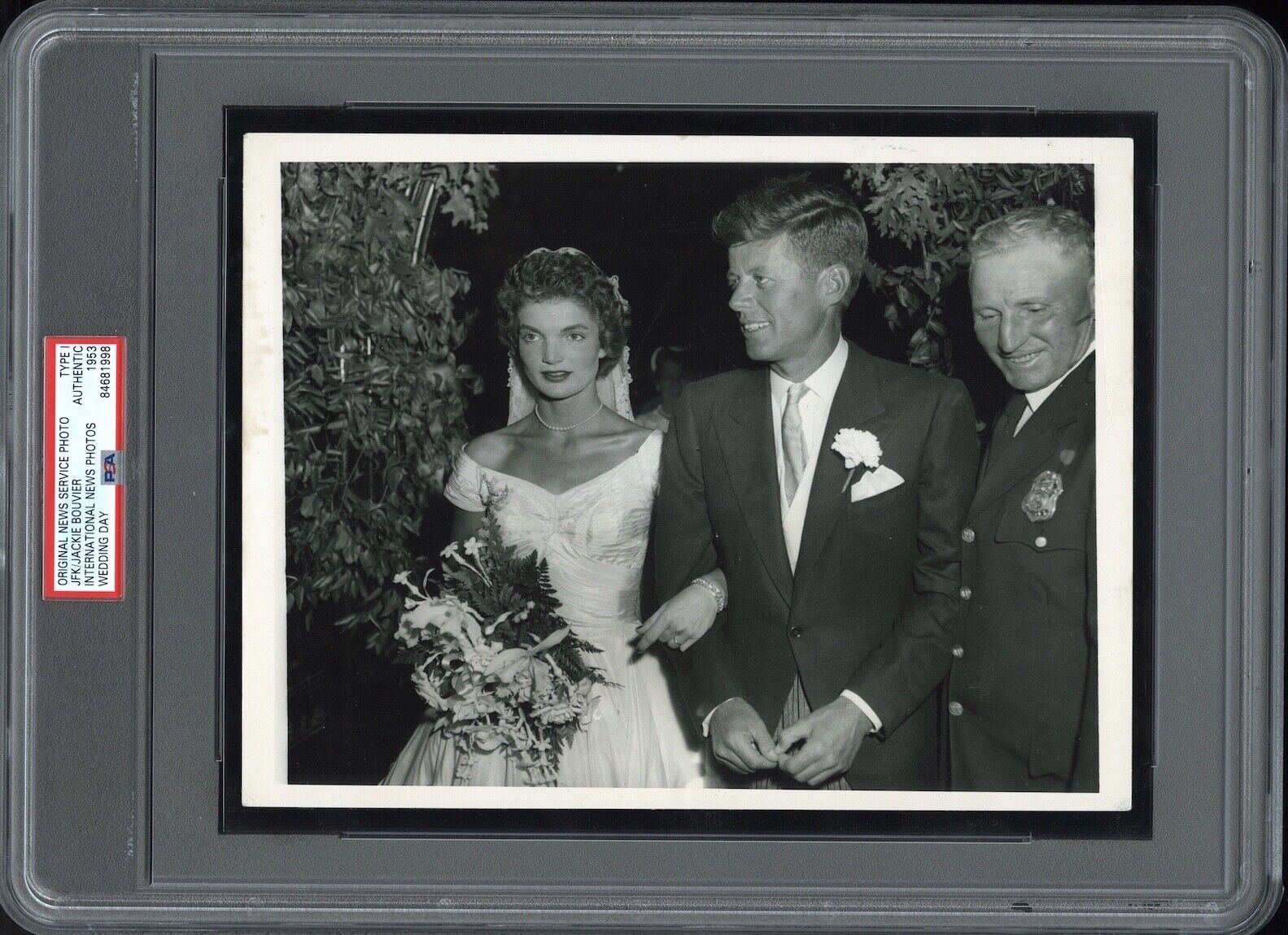 John F Kennedy 1953 Wedding Day POTUS Type 1 Original Photo PSA/DNA RARE