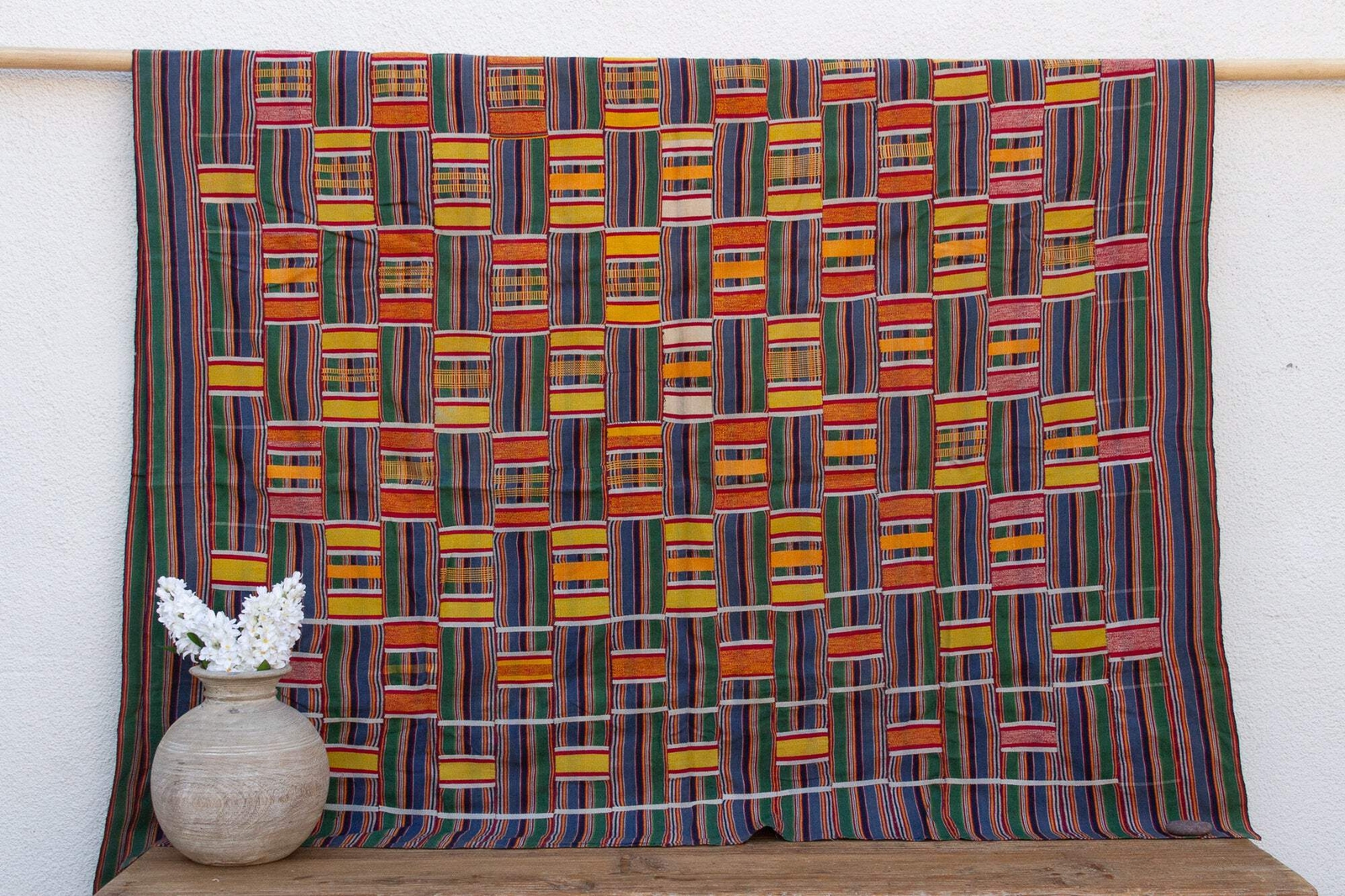 Extraordinary Asante Woven Kente Cloth