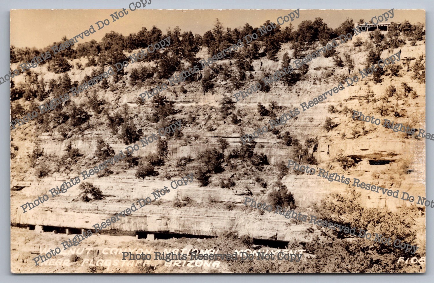 Vintage RPPC Walnut Canyon National Park Flagstaff Arizona Real Photo Postcard Vintage RPPC Walnut Canyon National Park Flagstaff Arizona Real Photo Postcard