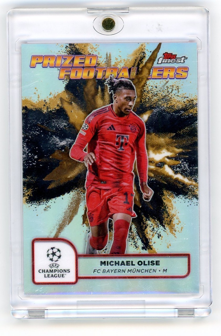 2025 Topps Finest Soccer Prized Footballers Bayern Munich Michael Olise 1/1 2025 Topps Finest Soccer Prized Footballers Bayern Munich Michael Olise 1/1
