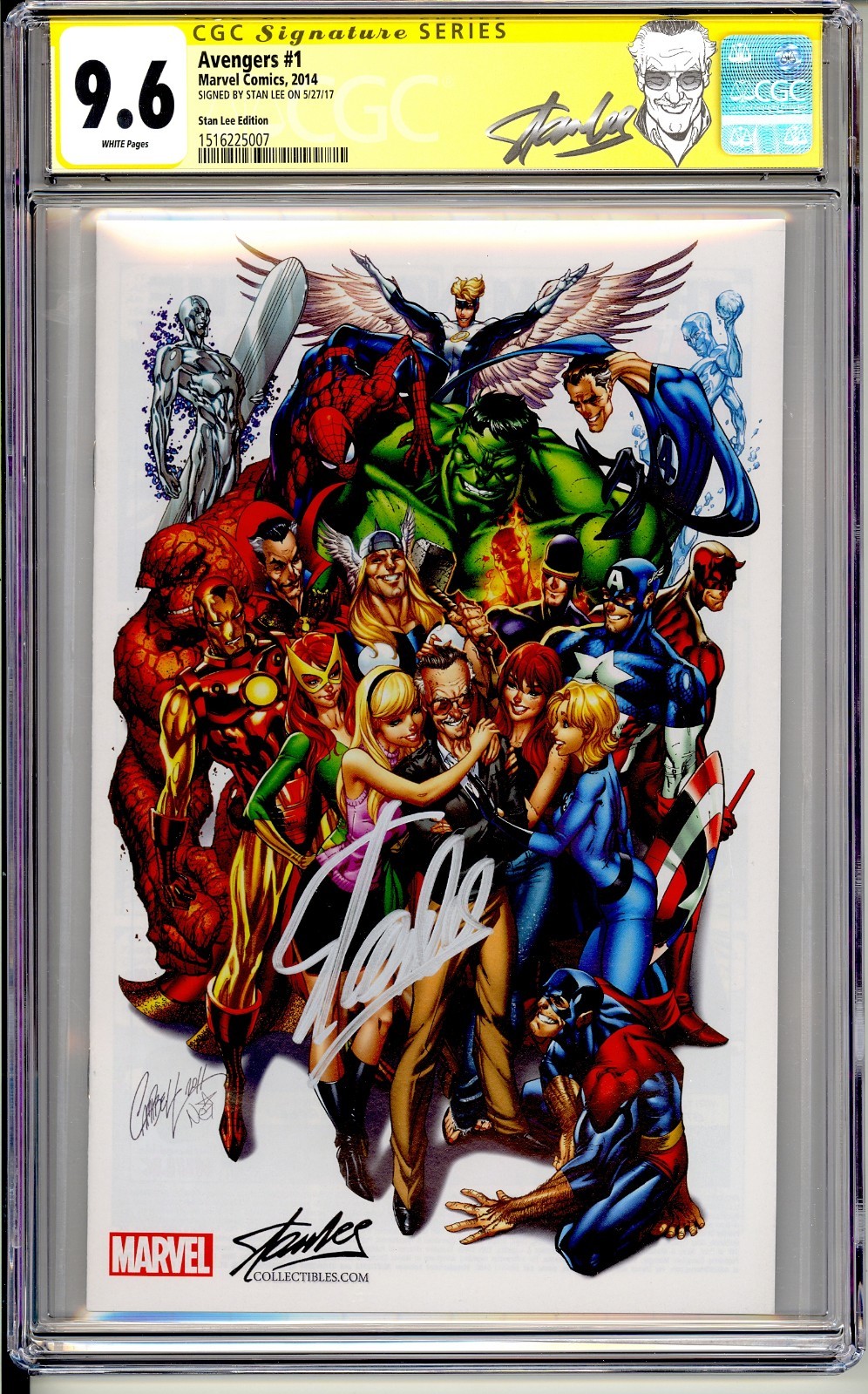 AVENGERS 1 SCOTT CAMPBELL VARIANT SDCC STAN LEE EDITION CGC SS 9.6 NM+ RARE AVENGERS 1 SCOTT CAMPBELL VARIANT SDCC STAN LEE EDITION CGC SS 9.6 NM+ RARE
