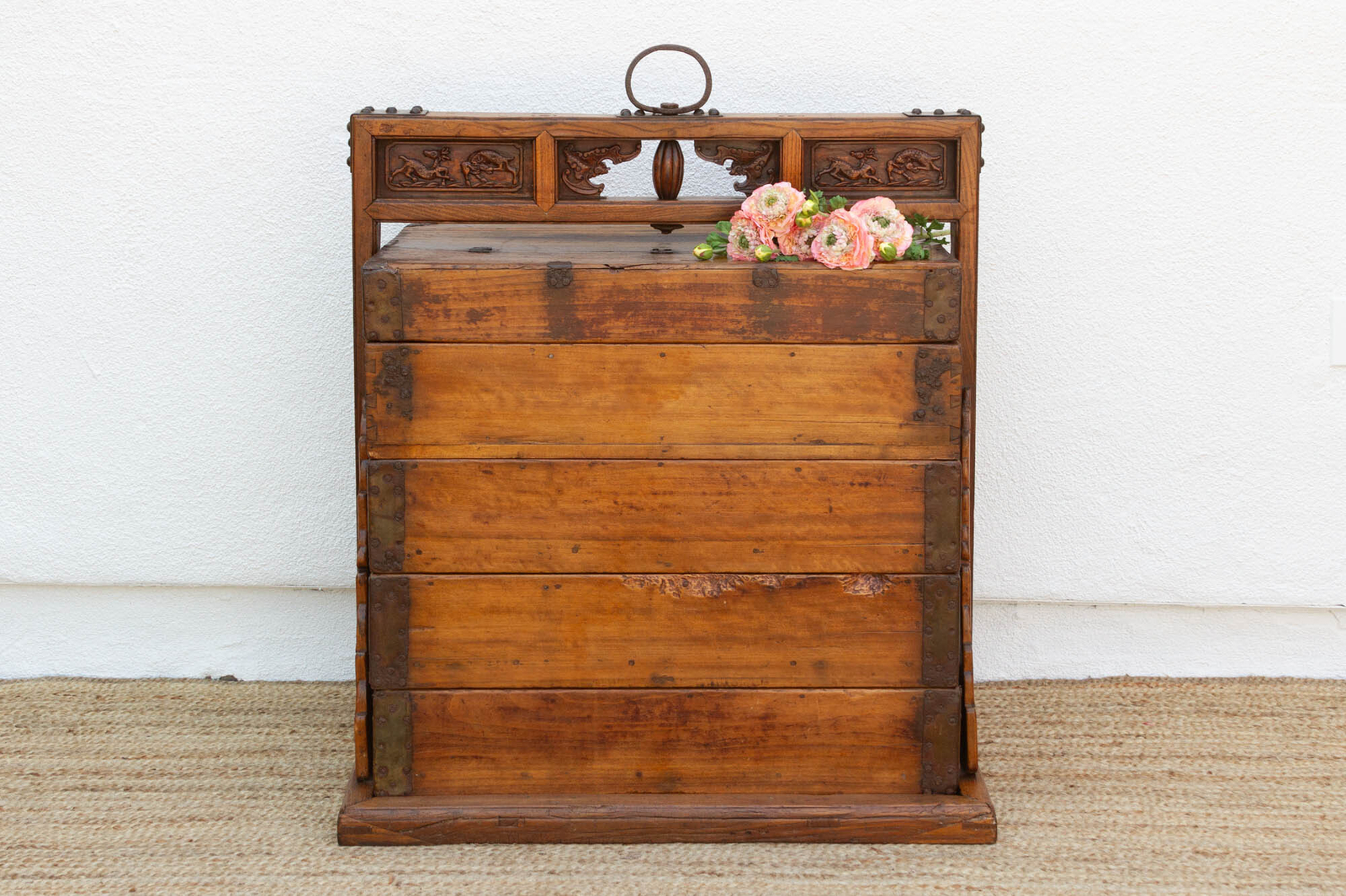 Rare Oversize Antique Wedding Basket Rare Oversize Antique Wedding Basket
