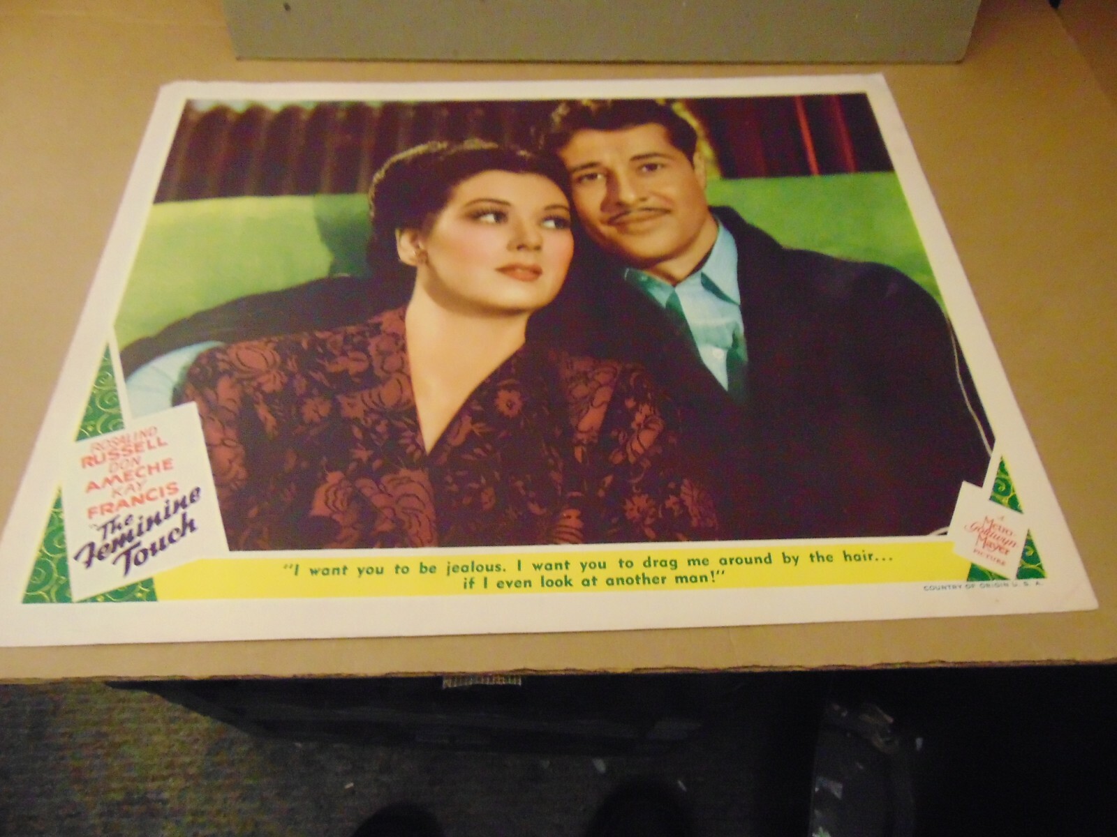 FEMININE TOUCH 1941 ROSALIND RUSSELL DON AMECHE 11X14 FEMININE TOUCH 1941 ROSALIND RUSSELL DON AMECHE 11X14