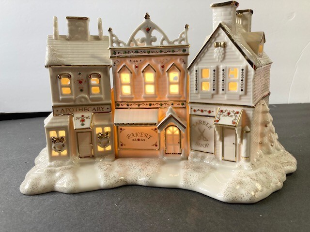Lenox Mistletoe Park Apothecary, Bakery and Barber Shop, NIB