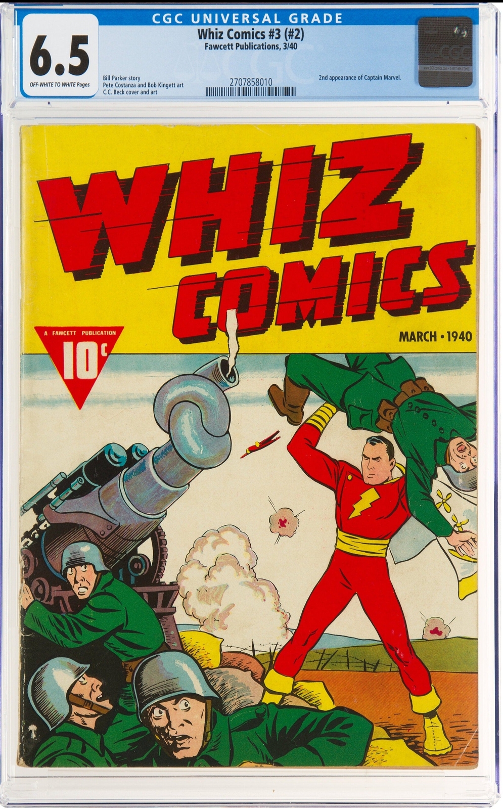 Whiz Comics 3 (#2) CGC 6.5 Whiz Comics 3 (#2) CGC 6.5