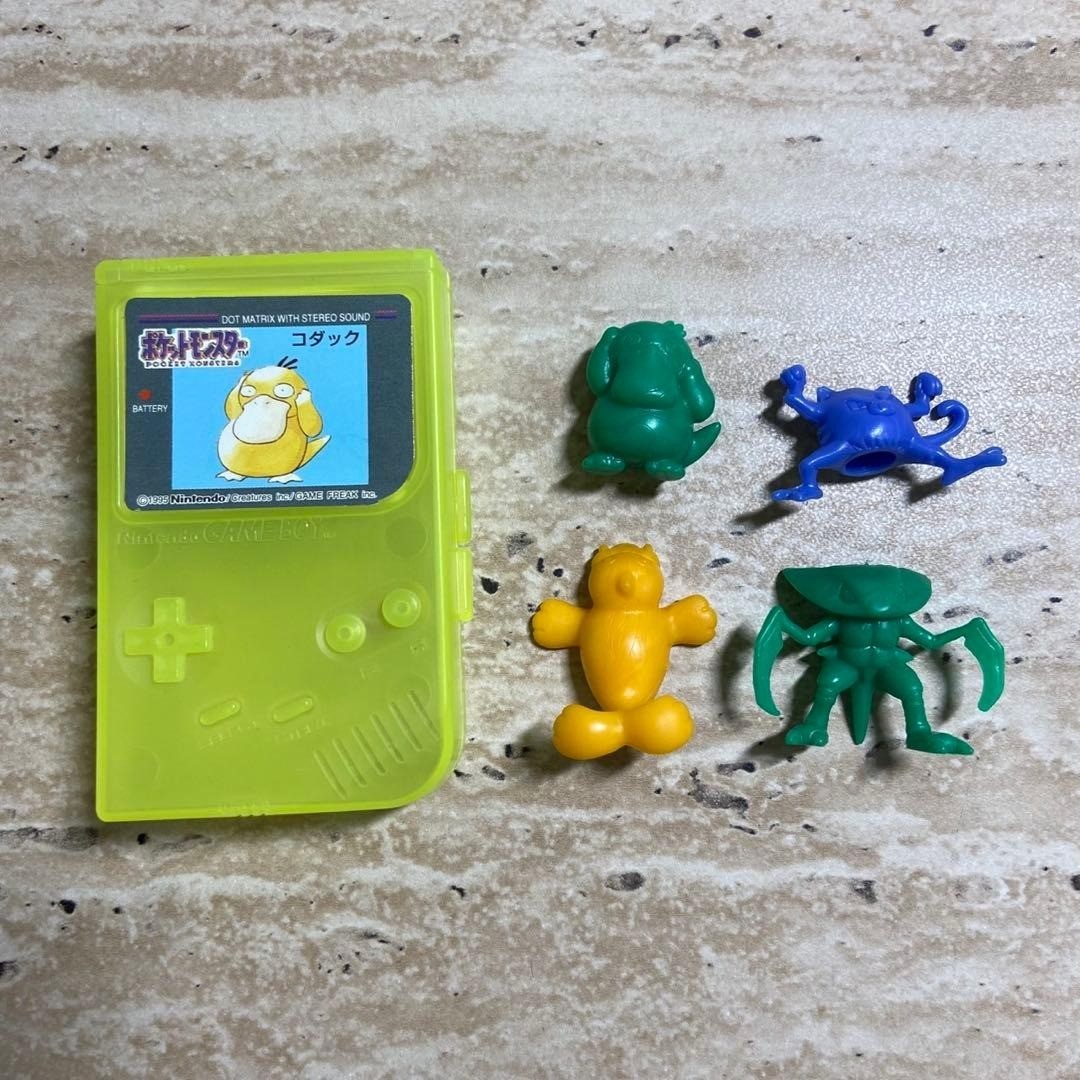 Pokemon Club Snack Game Boy Case Psyduck Figure Set 7795 Pokemon Club Snack Game Boy Case Psyduck Figure Set 7795