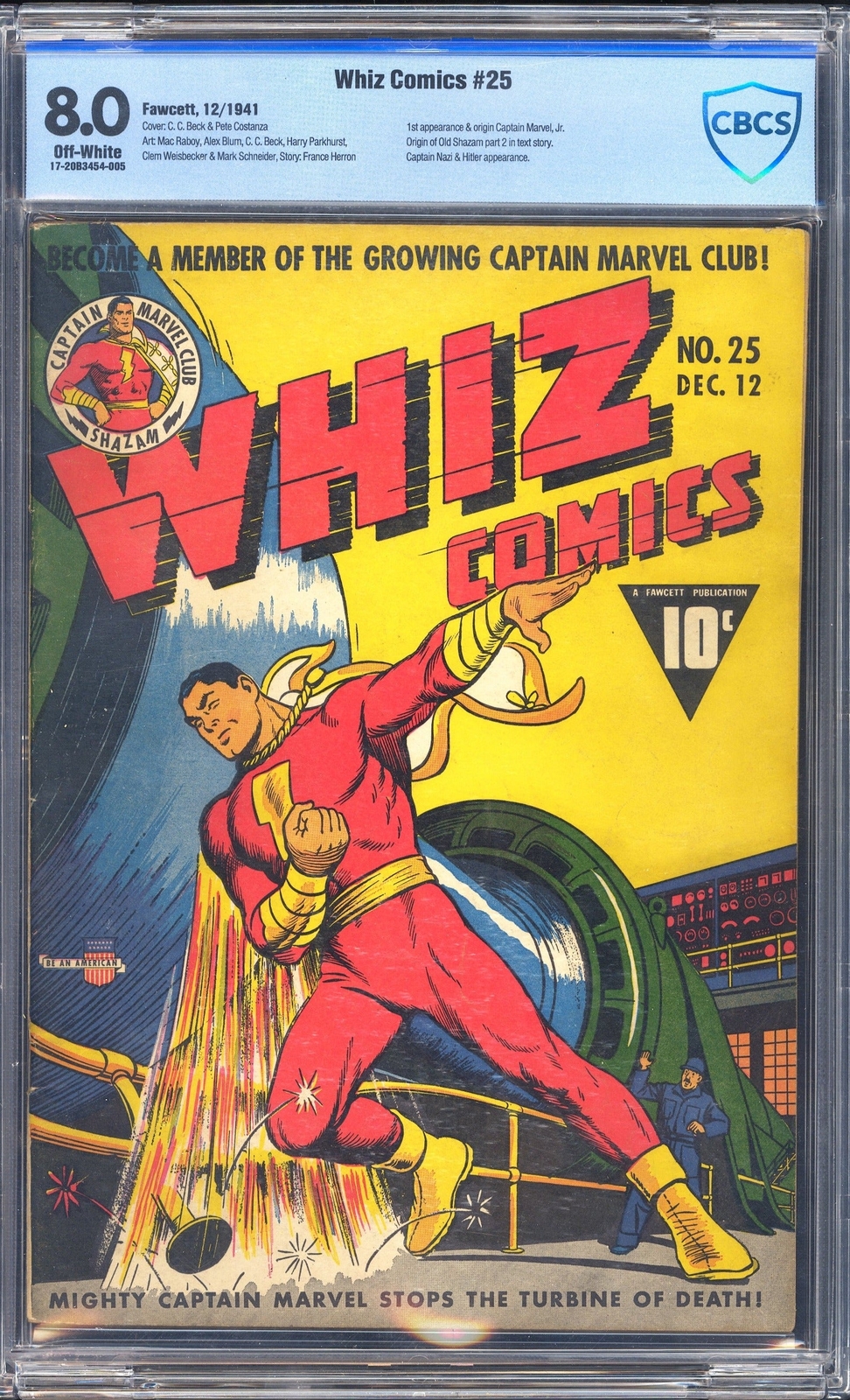 Whiz Comics 25 CBCS 8.0 Whiz Comics 25 CBCS 8.0