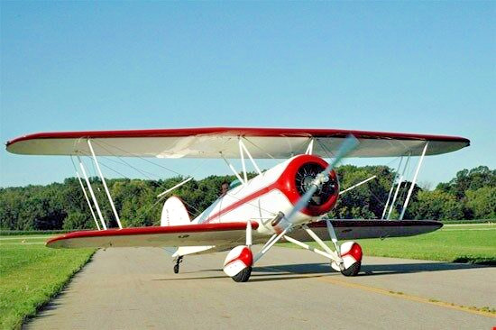 Waco CTO-A Light Transport Aircraft Desktop Wood Model Large 