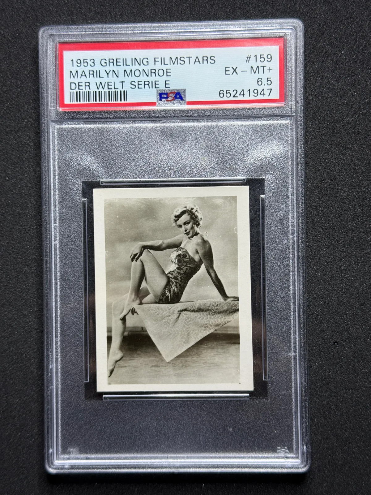 MARILYN MONROE 1953 Greiling Filmstars #159 PSA 6.5 POP 2