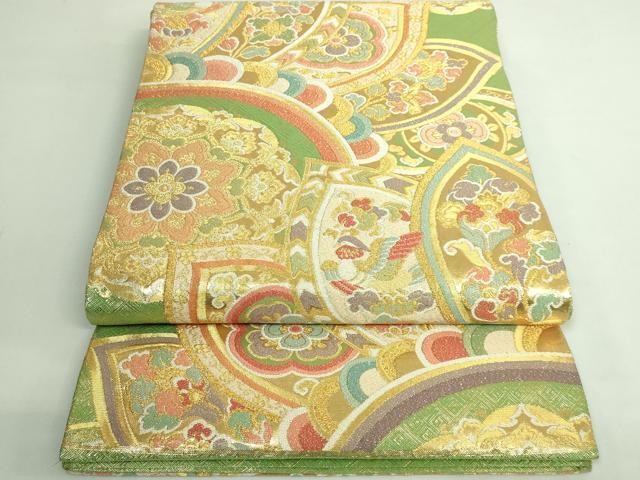 Heiwaya Nishijin Kimono Textile 444cm Unused Silk Traditional Fabric Heiwaya Nishijin Kimono Textile 444cm Unused Silk Traditional Fabric