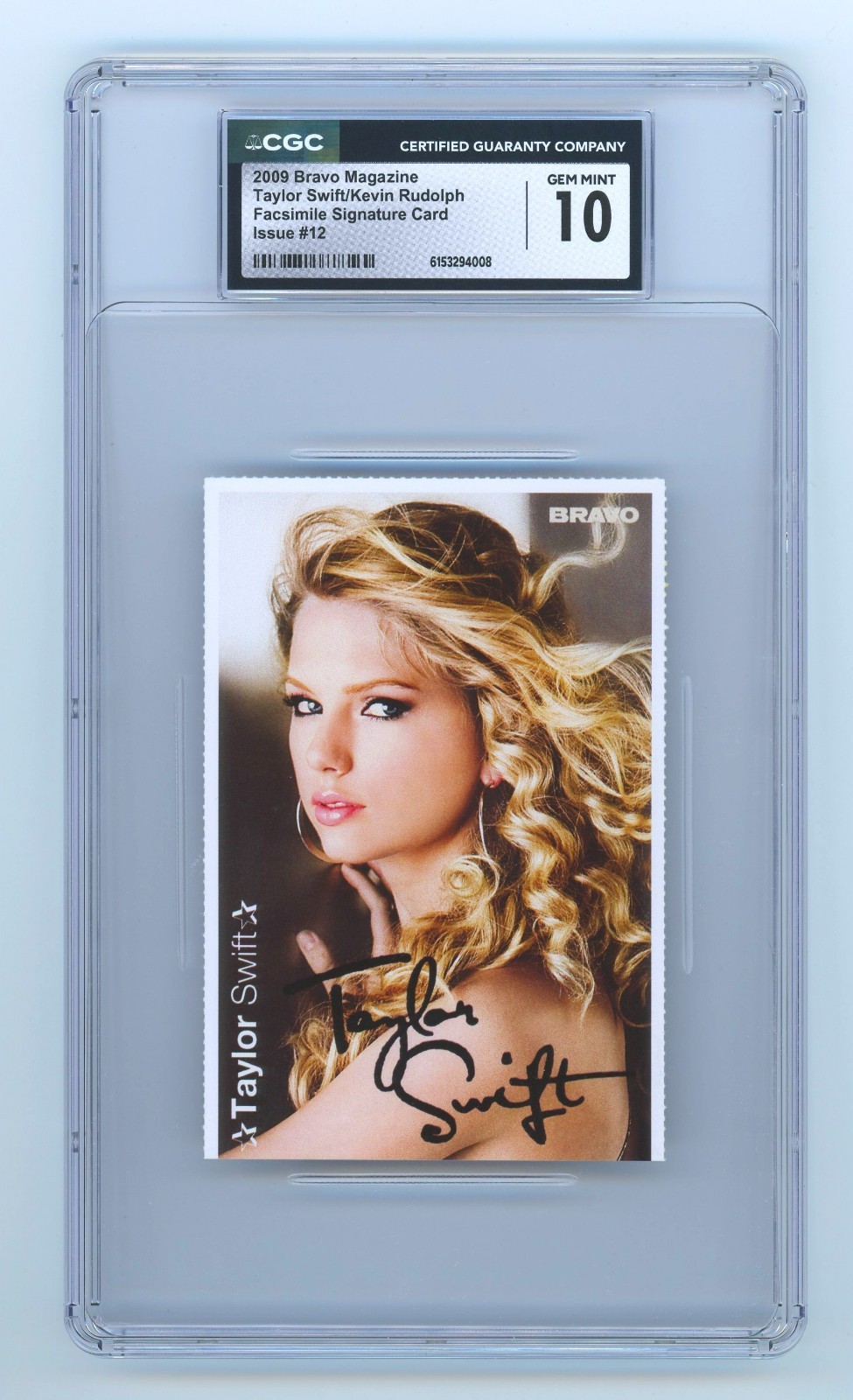 RARE 2009 Bravo Magazine Issue #12 Taylor Swift (CGC 10 Gem Mint) (POP 1)