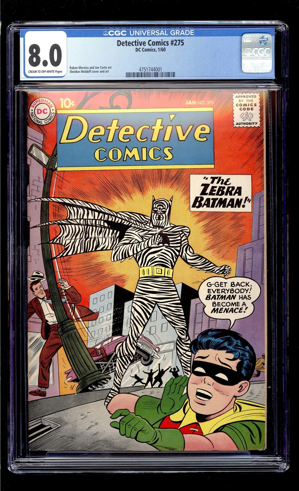 Detective Comics #275 1960 CGC VF 8.0 C/OW High Definition Scans** Detective Comics #275 1960 CGC VF 8.0 C/OW High Definition Scans**