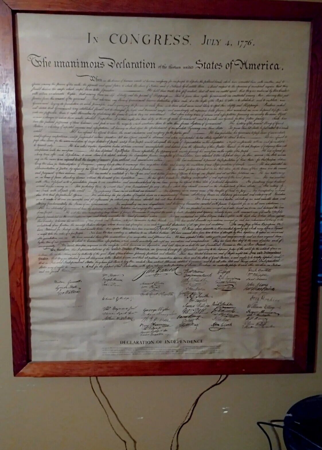 Declaration Of Independence National Archives Facilime #20  A Piece of Americana