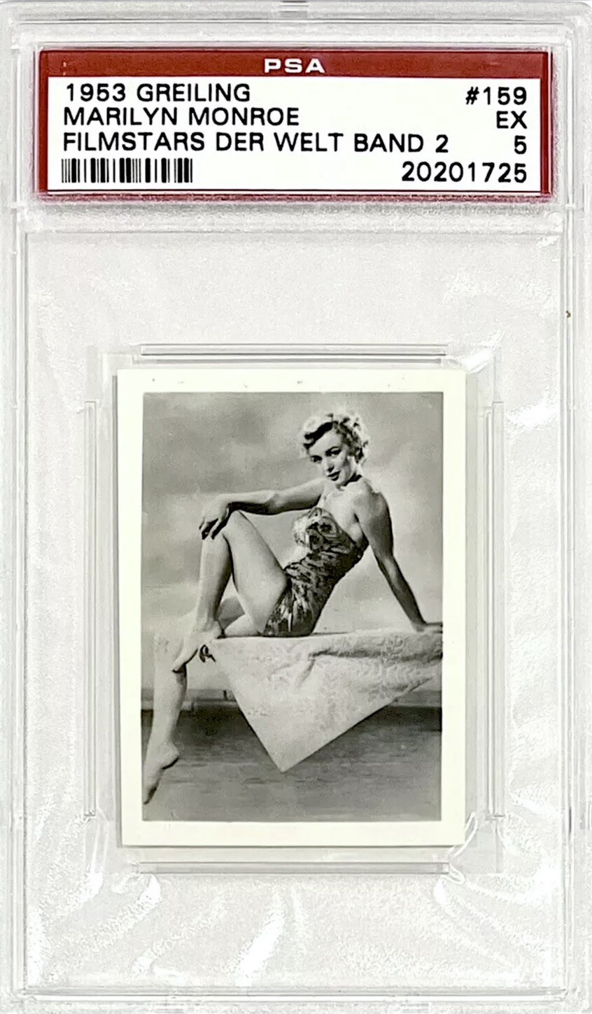 1953 GREILING MARILYN MONROE RC PSA 5 **RARE TURKISH VERSION** ((CENTERED)) 1953 GREILING MARILYN MONROE RC PSA 5 **RARE TURKISH VERSION** ((CENTERED))