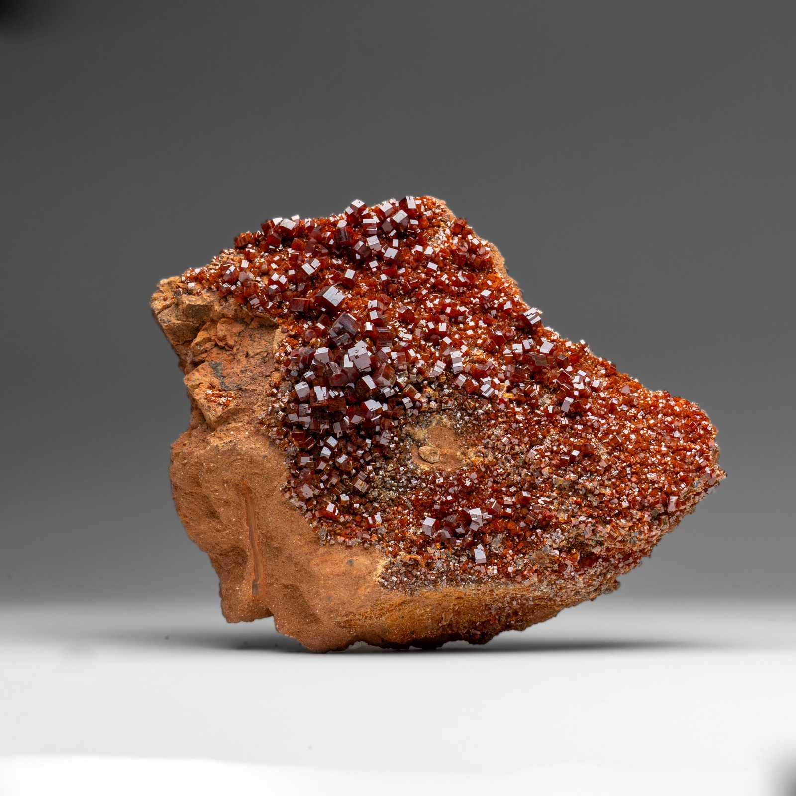 Vanadinite Crystal Cluster on Matrix from Morocco (7.5 lbs) Vanadinite Crystal Cluster on Matrix from Morocco (7.5 lbs)