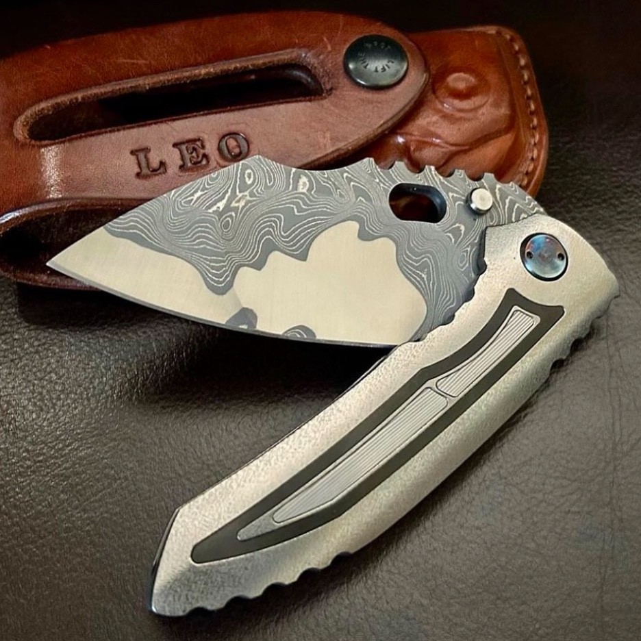 Dalibor Bergam Knives LEO San Mai/Zirconium/Timascus