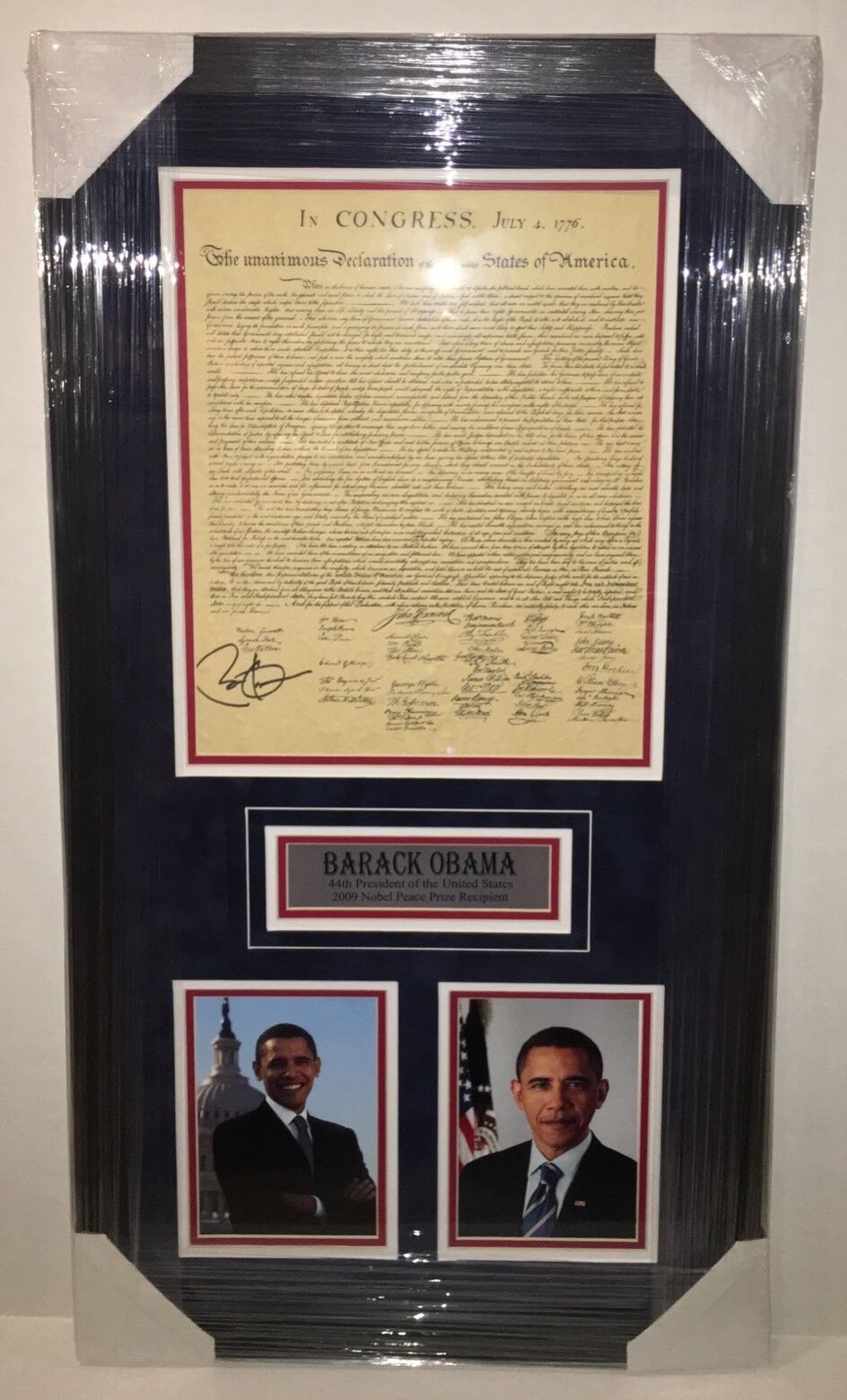 PSA/DNA President BARACK OBAMA Signed Autographed Declaration Of Independence
