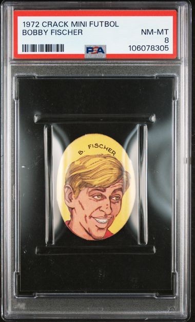PSA 8 BOBBY FISCHER 1972 Crack Chess Card THE HIGHEST EVER GRADED 1/1 PSA 8 BOBBY FISCHER 1972 Crack Chess Card THE HIGHEST EVER GRADED 1/1