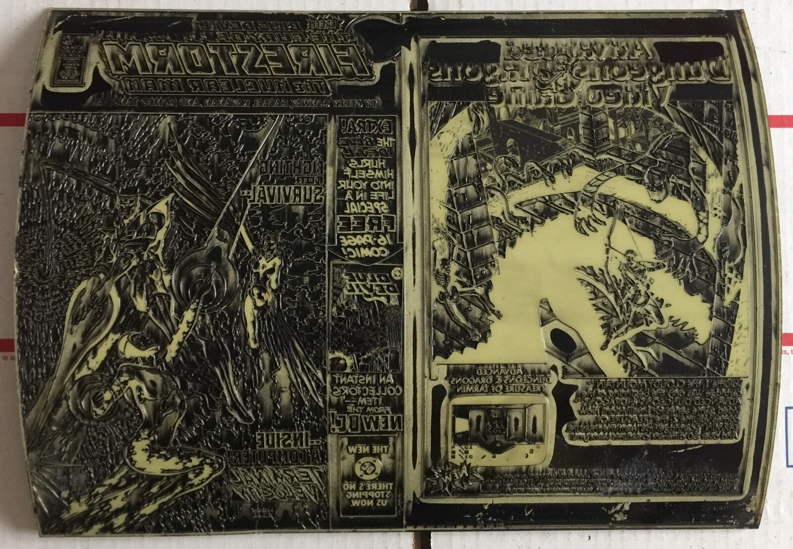 DC The Fury of Firestorm 24 Rafael Kayanan Sal Amendola Cover Art Printing Plate DC The Fury of Firestorm 24 Rafael Kayanan Sal Amendola Cover Art Printing Plate