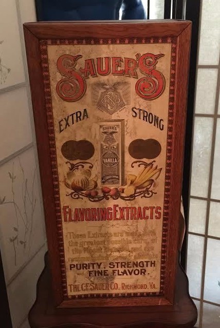 Sauer's Flavoring Extracts Advertising Cabinet MAKE ME AN OFFER Sauer's Flavoring Extracts Advertising Cabinet MAKE ME AN OFFER