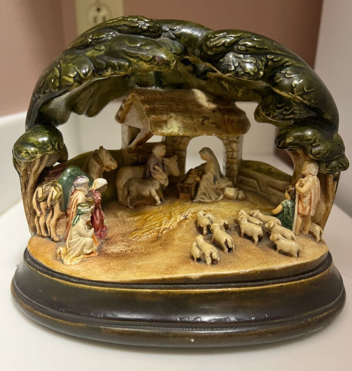 Vtg Sebastian Miniatures Nativity 6314 Figurine PW Baston Hand Painted 1954 Vtg Sebastian Miniatures Nativity 6314 Figurine PW Baston Hand Painted 1954