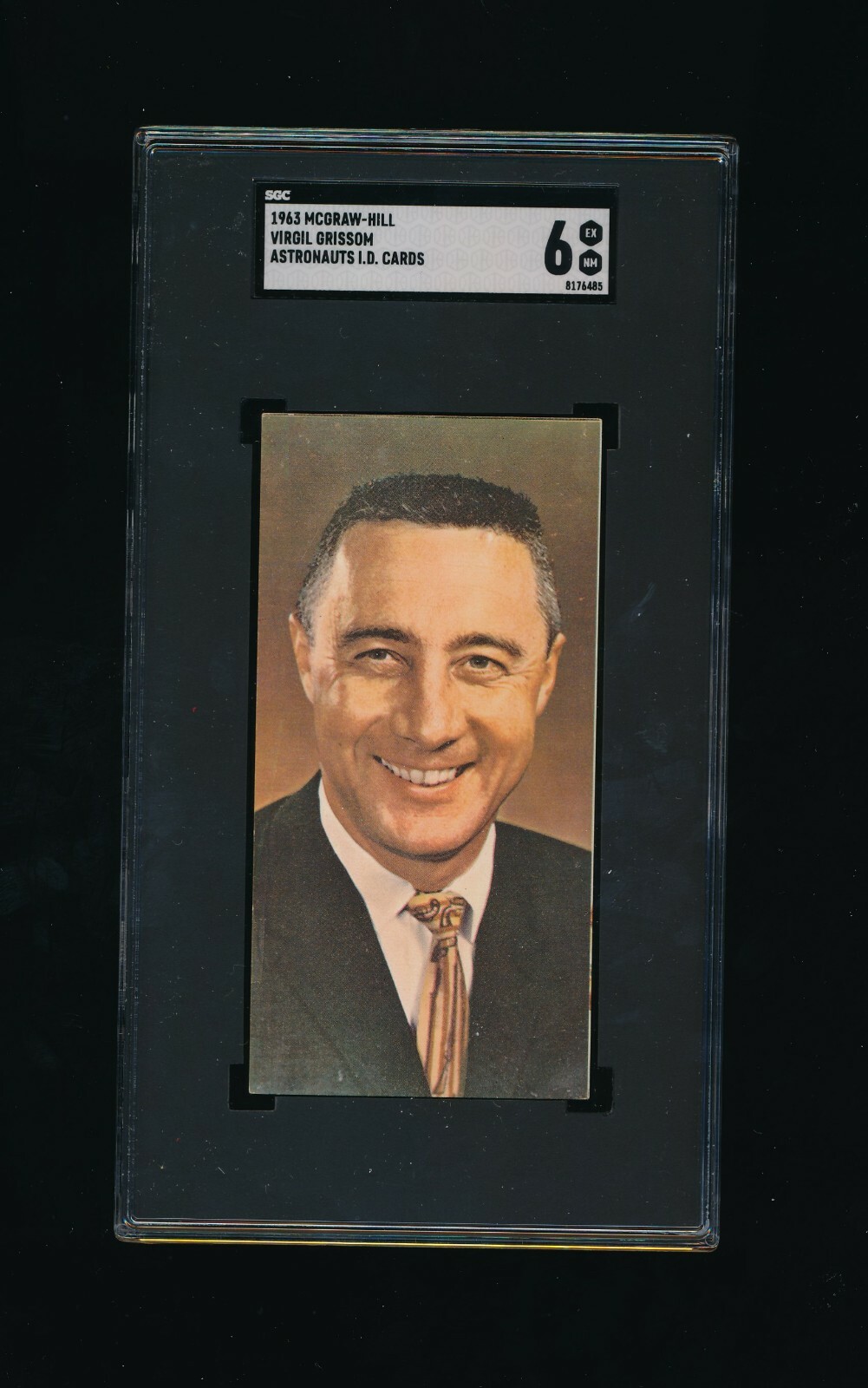 1963 McGraw Hill Virgil Grissom Astronauts card SGC 6 EXMT impossible card highe