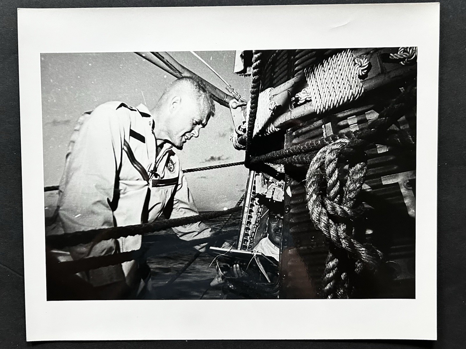 1962 NASA Project Mercury Astronaut John Glenn Checks Friendship 7 Press Photo 1962 NASA Project Mercury Astronaut John Glenn Checks Friendship 7 Press Photo