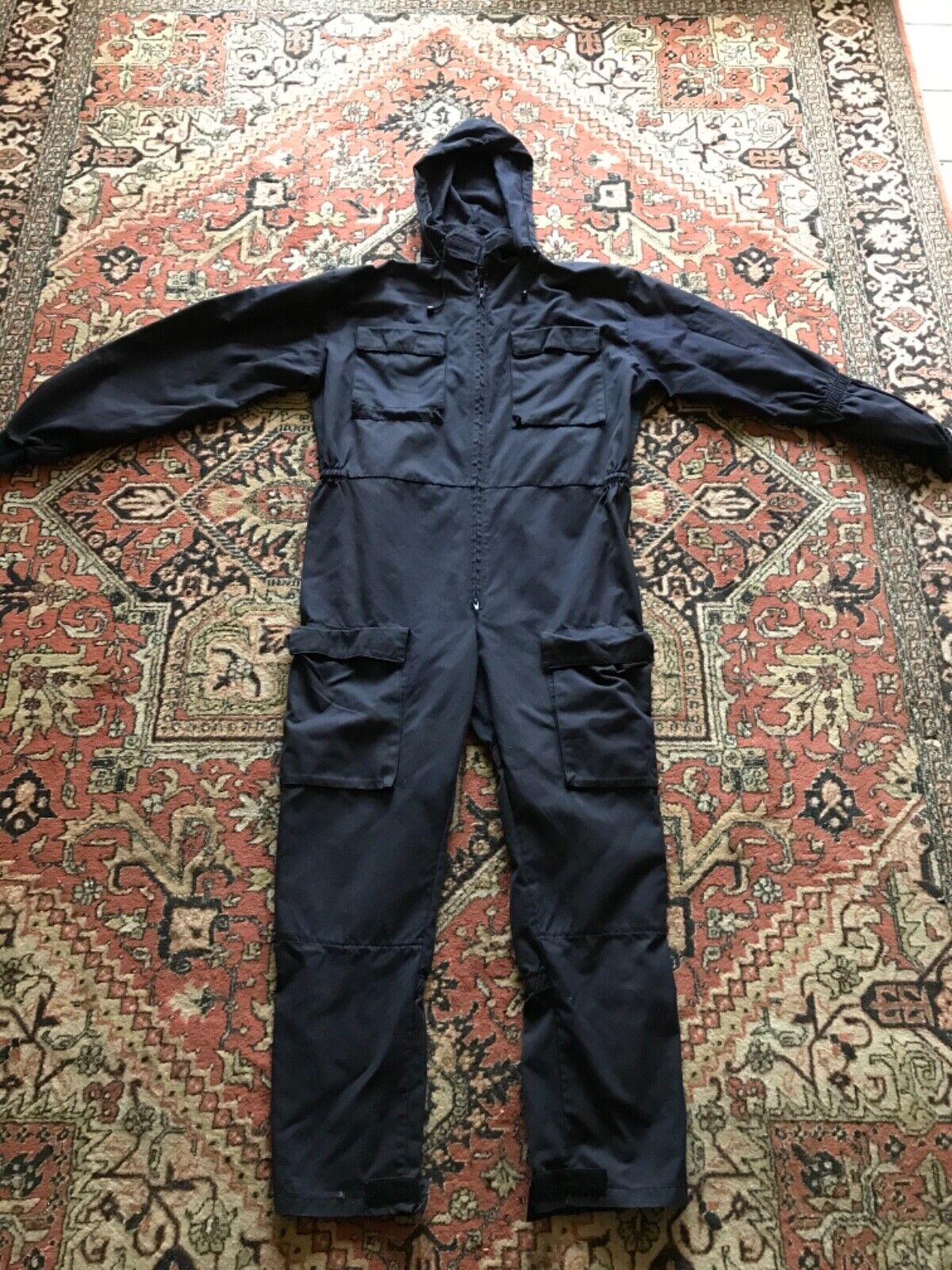Military special purpose coveralls with hood  size large ( grade a condition )