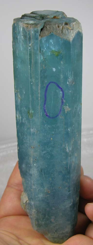 318g Extremly Rare Vietnam Enhydro Aquamarine Crystal Stick Specimen 11 1/4 oz 318g Extremly Rare Vietnam Enhydro Aquamarine Crystal Stick Specimen 11 1/4 oz